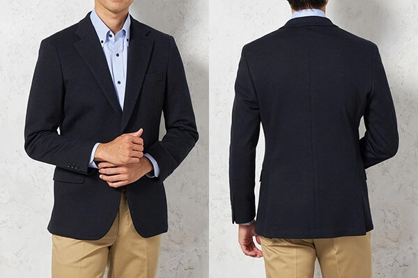 定番ジャケパンスタイルの秋コーデ