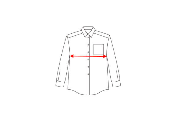 シャツ（ワイシャツ）の測り方