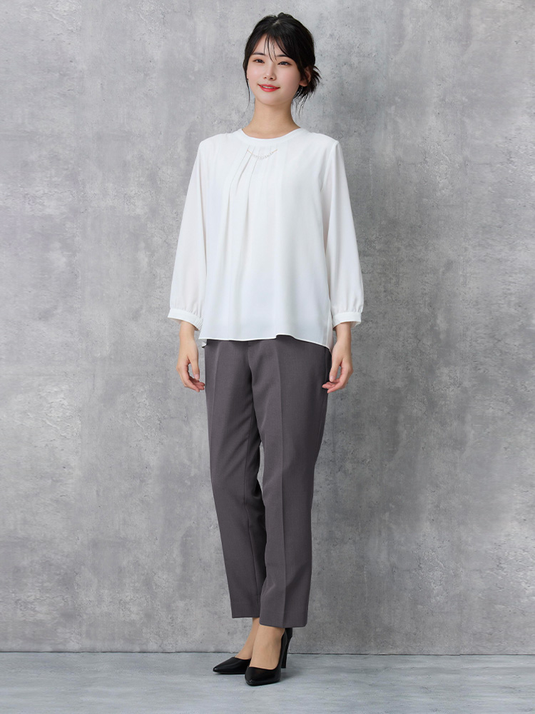 SOFFICE 2枚仕立てフロントパ－ル取り外し 2WAYブラウス 3