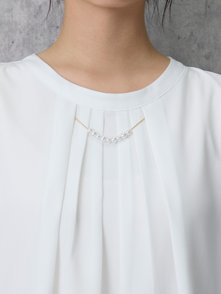 SOFFICE 2枚仕立てフロントパ－ル取り外し 2WAYブラウス 3