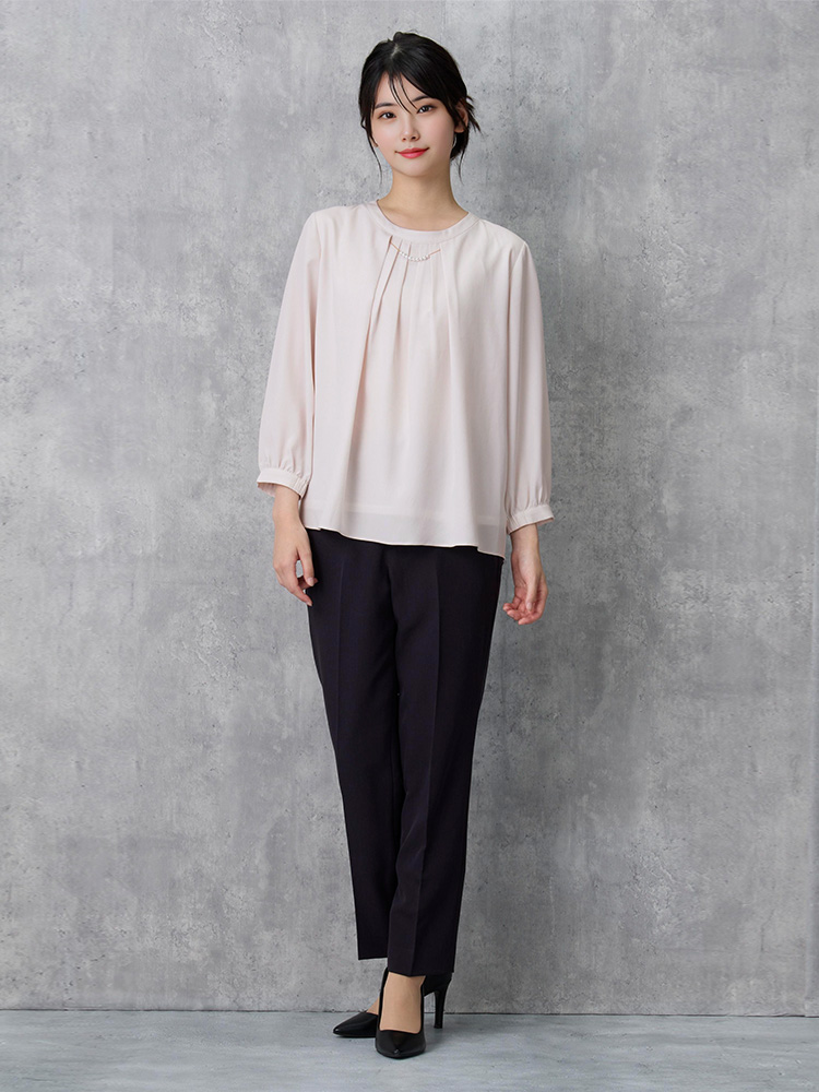 SOFFICE 2枚仕立てフロントパ－ル取り外し 2WAYブラウス 3