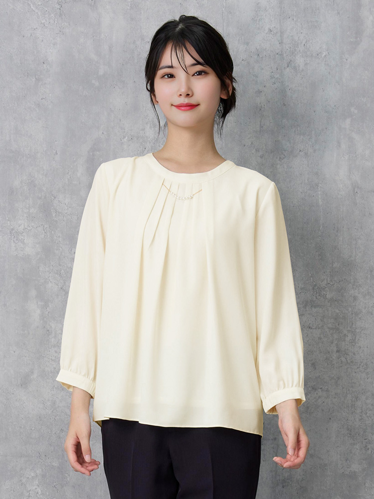 SOFFICE 2枚仕立てフロントパ－ル取り外し 2WAYブラウス 3