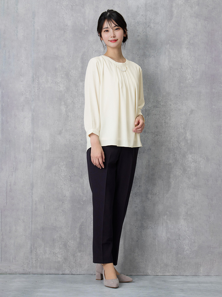 SOFFICE 2枚仕立てフロントパ－ル取り外し 2WAYブラウス 3