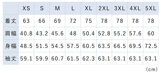 サイズチャート