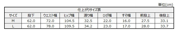 サイズチャート