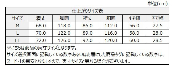 サイズチャート
