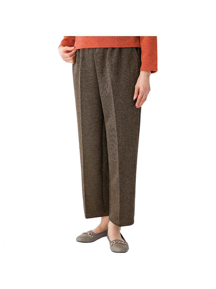 レディースおしりスルッとパンツ(デイリーカチオン)股下55cm／婦人用／介護ズボン／はきやすい／ウエストゴム【CF】