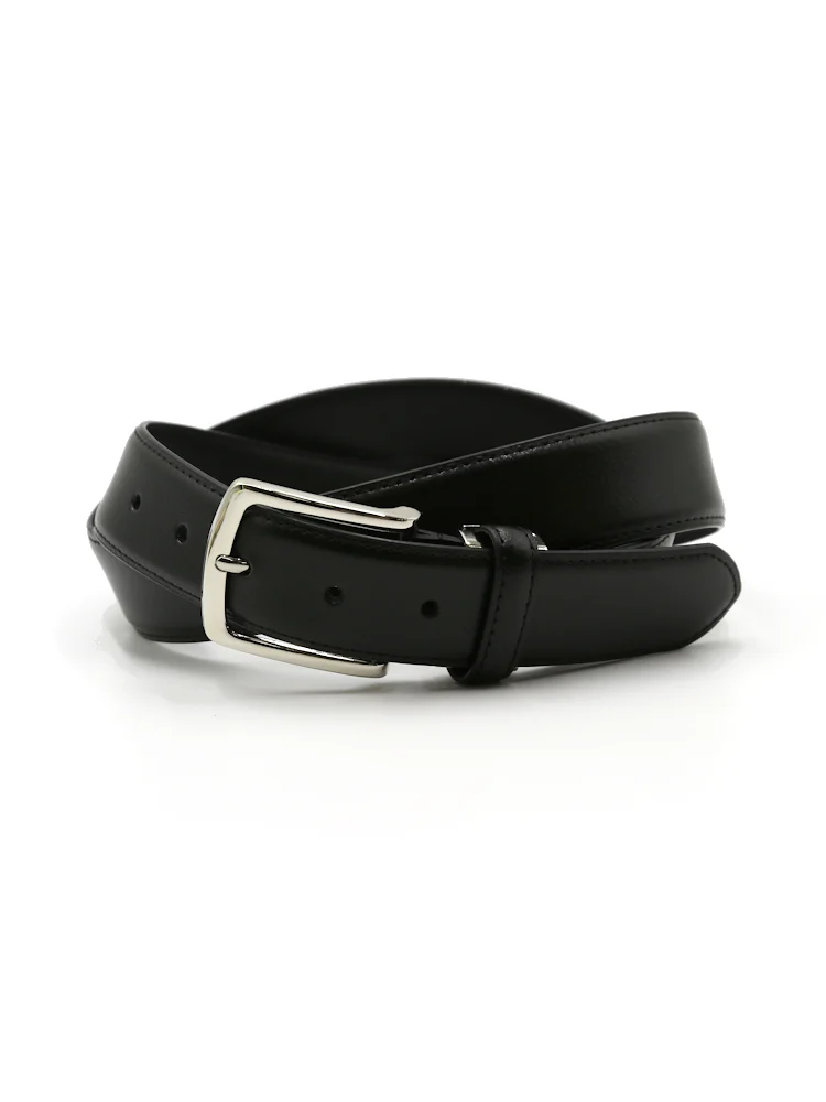 【牛革】メンズベルトビジネス35mm幅丸型美錠シュリンクリッケンバッカー通年