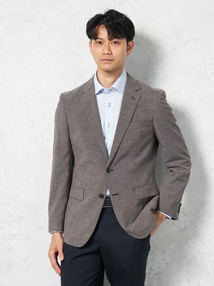 【ストレッチ】ジャケット2つボタン高通気軽量リッケンバッカー春夏