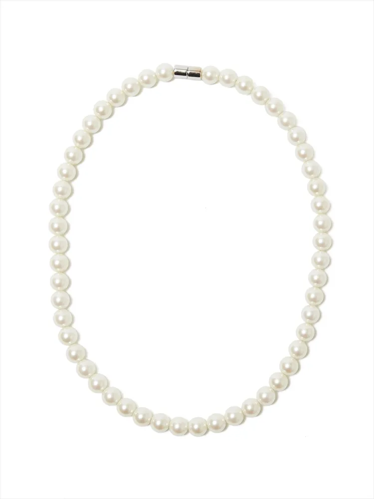 ネックレス冠婚葬祭硝子パールマグネット通年【レディース】