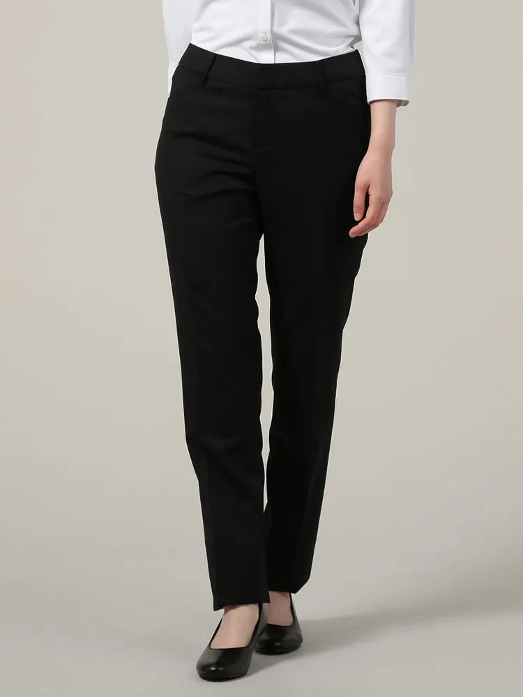 【ウォッシャブル】パンツ2WAYウォッシャブル黒無地テーパードパンツストーベルアンドメイソン通年【レディース】