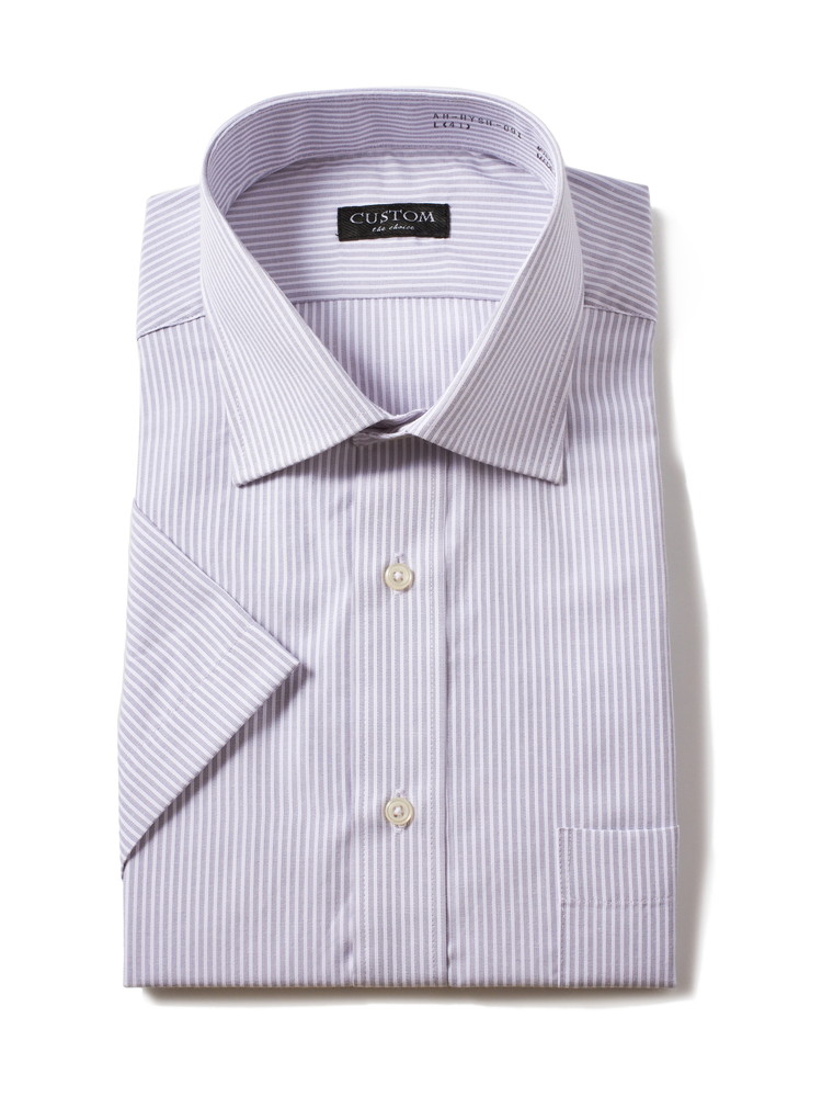 【形態安定】半袖ワイシャツセミワイドイージーケア春夏