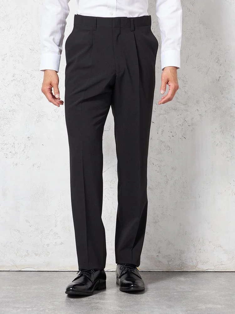 【ウォッシャブル】パンツスラックスワンタックウエストアジャスター付キングサイズピンヘッドリージェントハウス