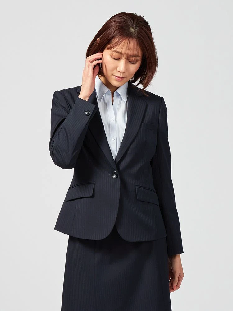 【ウォッシャブル】ジャケット1つボタンストレッチS＆MKnightsbridge通年【レディース】