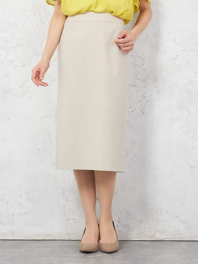 【UVカット＆ウォッシャブル】デレガントタイトスカートロング丈ストレッチ無地SOFFICE【レディース】