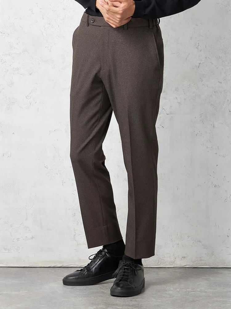 【KATHARINEEHAMNETT-キャサリン・イー・ハムネット-】パンツ【セットアップ対応可】ＫＥＨウールライク合繊セットアップパンツ小柄キャサリンＥハムネット秋冬