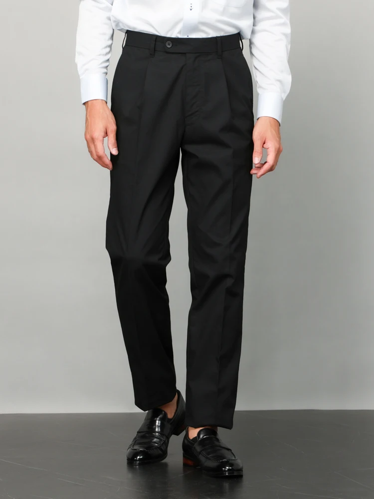 【ストレッチ】カジュアルパンツ綿ワンタックリージェントハウス