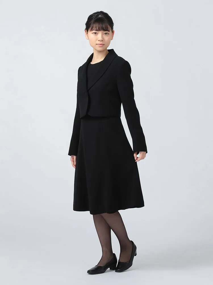 【ウォッシャブル】フォーマルストレッチアンサンブル通年礼服【レディース】