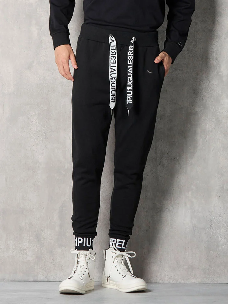 【1PIU1UGUALE3RELAX】HEMLOGOロングパンツ通年（ウノピゥウノウグァーレトレ）