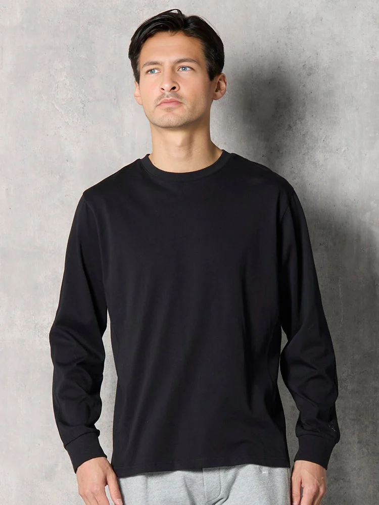 【1PIU1UGUALE3RELAX】BACKLOGOロングスリーブシャツ通年（ウノピゥウノウグァーレトレ）