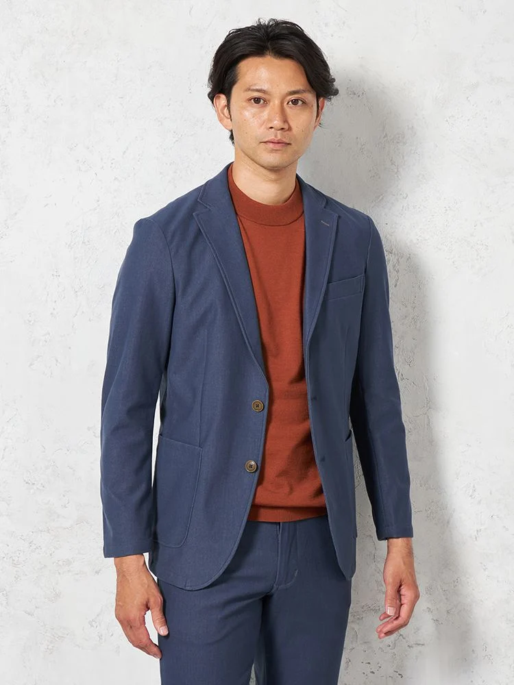 【EDWINデニスラ】ヴィンテージブルージャケット【セットアップ商品有】ストレッチ無地通年