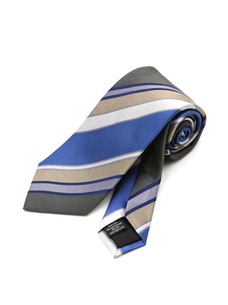 【RiickenBacchar×TIEYOURTIEcollection】リッケンバッカー×タイユアタイネクタイシルク100%ストライプ