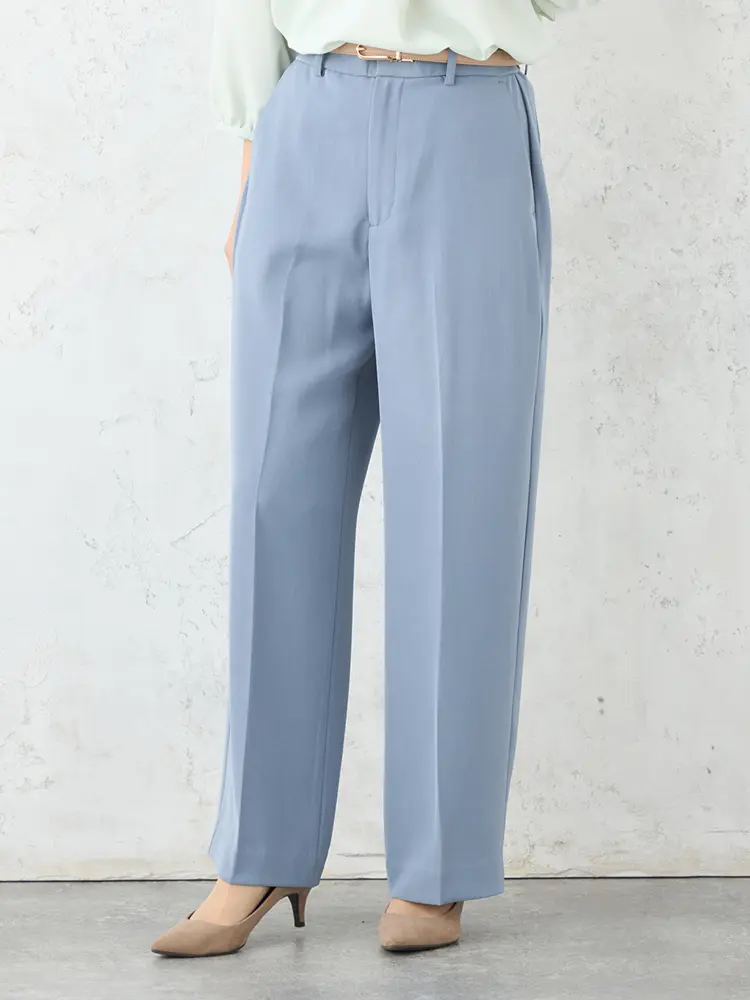 【M3LABO】MoveonDesignワイドパンツフルレングス防しわ加工通年【レディース】