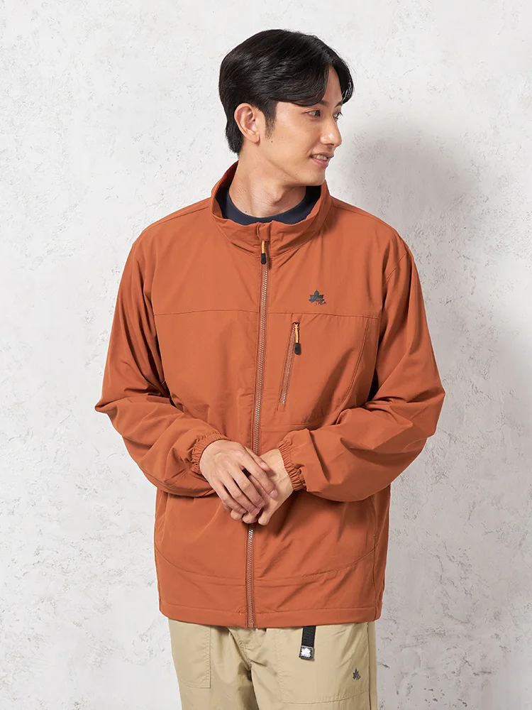 【LOGOS-ロゴス-】ソフトシェルブルゾン撥水加工ストレッチ素材カジュアルアウター無地秋冬