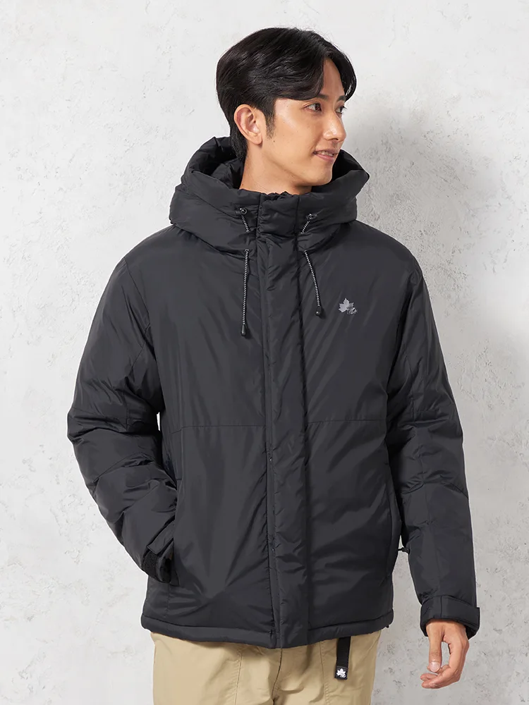 【LOGOS-ロゴス-】中綿パーカー蓄熱中綿サーモア使用カジュアルアウター無地秋冬