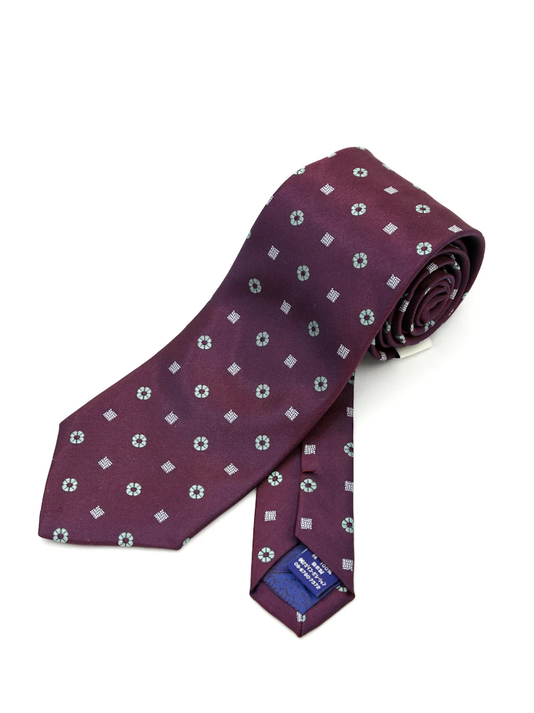 【シルク100％】ネクタイレギュラー日本製小柄STOVEL&MASON