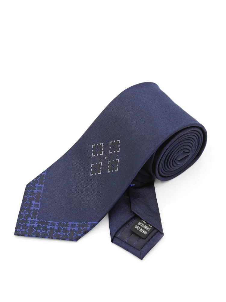 【KATHARINEEHAMNETT-キャサリン・イー・ハムネット-】ネクタイレギュラーシルク100％パネルデザイン秋冬