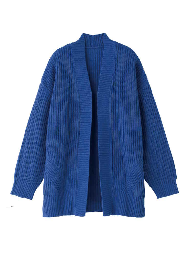 【前開き】【カーディガン】無地付け袖トッパー／レディース／婦人用／シニア／高齢者／羽織／秋冬／あったか【CF】